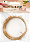 Aluminium-Basteldraht, 2 mm x 5 m, kupfer
