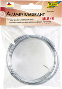 Aluminium-Basteldraht, 2 mm x 5 m, silber
