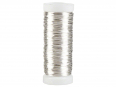 Silberdraht, 0,3 mm x 80 m, versilbert, aus Kupfer
