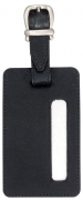 Gepäckanhänger, Leder, schwarz