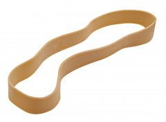 Gummibänder im Karton, natur 70x5mm 100g