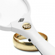 Lupe mit 2 Zusatzlinsen und LED-Licht