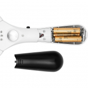 Lupe mit 2 Zusatzlinsen und LED-Licht