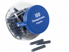 Tintenpatronen im Glas, 100x, königsblau
