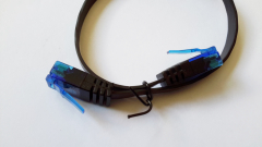 Netzwerk Kabel, 0.25 m, schwarz