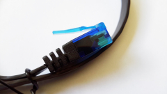 Netzwerk Kabel, 0.25 m, schwarz