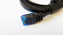 Netzwerk Kabel, 1 m, schwarz