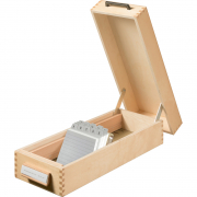 Karteikasten aus Holz für 1500 Karten A7