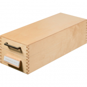 Karteikasten aus Holz für 1500 Karten A7