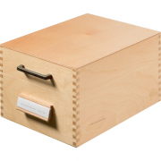 Karteikasten aus Holz für 900 Karten A6
