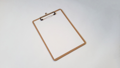 Klemmbrett, Clipboard, A4, Hartfaserholz