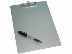 Klemmbrett, DIN A4, aus Metall