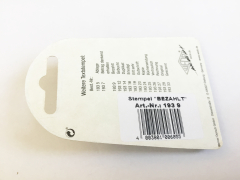 Stempel BEZAHLT, Abdruckbreite 45 mm