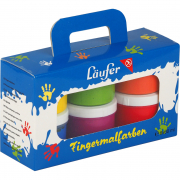 Fingerfarben, bunt, 6 x 60 ml Set