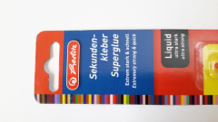 Sekundenkleber, flüssig, 3 g, herlitz