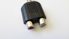 Adapter 6,3 mm Klinke Stereo -> 2x Cinch