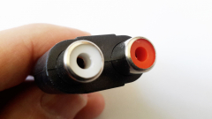 Adapter 6,3 mm Klinke Stereo -> 2x Cinch