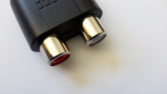 Adapter Cinch Stecker -> 2x Cinch Buchse