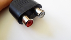 Adapter Cinch Stecker -> 2x Cinch Buchse