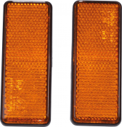 Reflektor für Anhänger, 2x, eckig orange