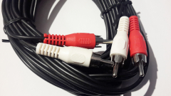 Audiokabel Cinch 2x Stecker, 5 m