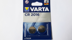 Knopfzelle CR2016 2er, Lithium, Varta