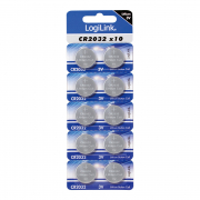 Knopfzellen 10er-Pack, CR2032 LogiLink