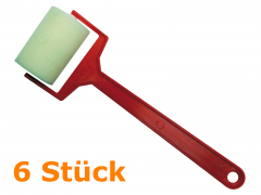 Schaumstoff-Farbwalze 6x, Breite 45 mm