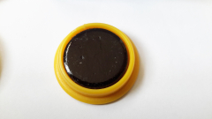 Magnete 10 Stück, 24 mm, gelb