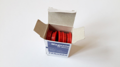 Magnete 10 Stück, 24 mm, rot