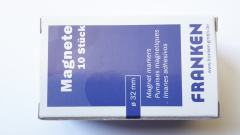 Magnete 10 Stück, 32 mm, grün