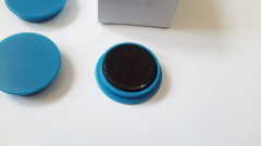 Magnete 10 Stück, 32 mm, hellblau