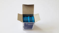 Magnete 10 Stück, 32 mm, hellblau