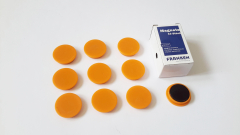 Magnete 10 Stück, 32 mm, orange