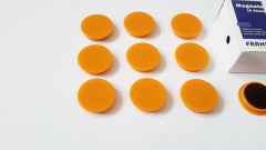 Magnete 10 Stück, 32 mm, orange