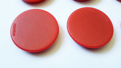Magnete 10 Stück, 32 mm, rot
