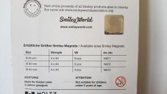 Magnete Smiley 4 Stück, 40 mm