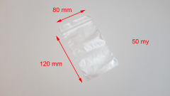 Druckverschlussbeutel 120 x 80 mm