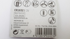 Knopfzelle CR1632, Lithium, Ansmann