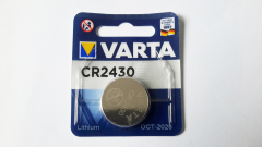 Knopfzelle CR2430, Lithium, Varta