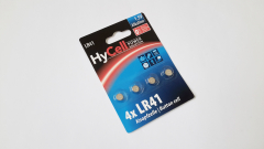 Knopfzelle LR41 4x, Alkaline, Hycell