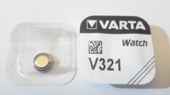 Knopfzelle V321/SR65, Silber-Oxid, Varta