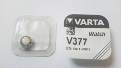 Knopfzelle V377/SR66, Silber-Oxid, Varta