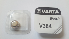 Knopfzelle V384/SR41, Silber-Oxid, Varta