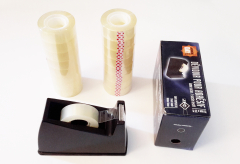 Klebeband-Set, Tischabroller + 16 Bänder