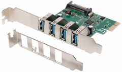 USB 3.0 PCI-Express Karte, 4 Port