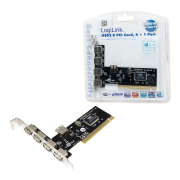 USB 2.0 PCI-Karte, 4+1 Port, VIA Chipsatz