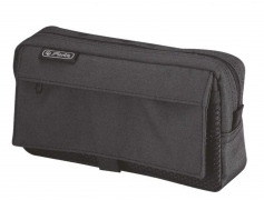 Etui mit Netztasche, Polyester, schwarz